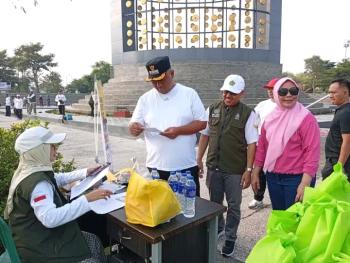 Plt Bupati Lampung Tengah Groundbreaking Proyek Irigasi Hibah Rotary Global di Rama Dewa